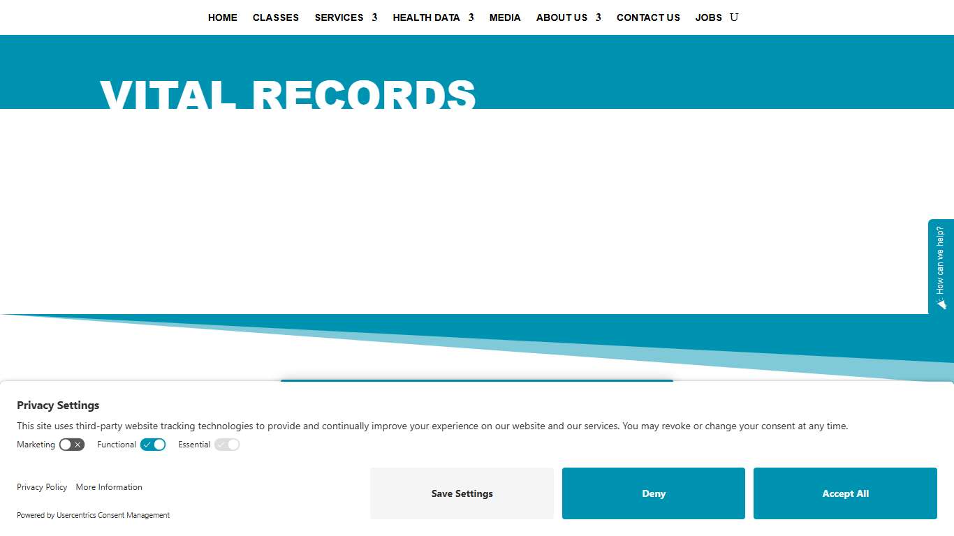 Vital Records - Bear River Health Department